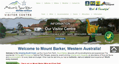 Desktop Screenshot of mountbarkertourismwa.com.au